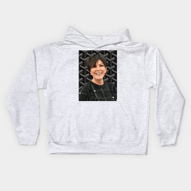 kris jenner Kids Hoodie by mahrusi